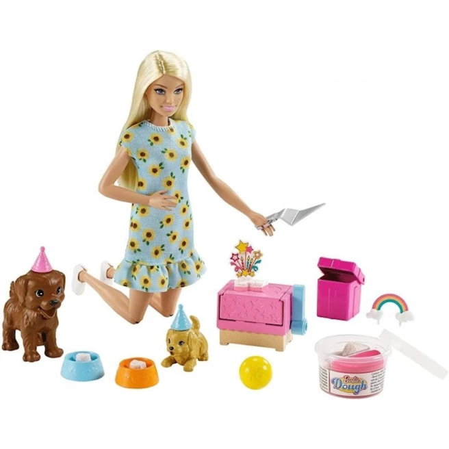 Кукла Barbie Puppy Party Doll and Playset, 29 см