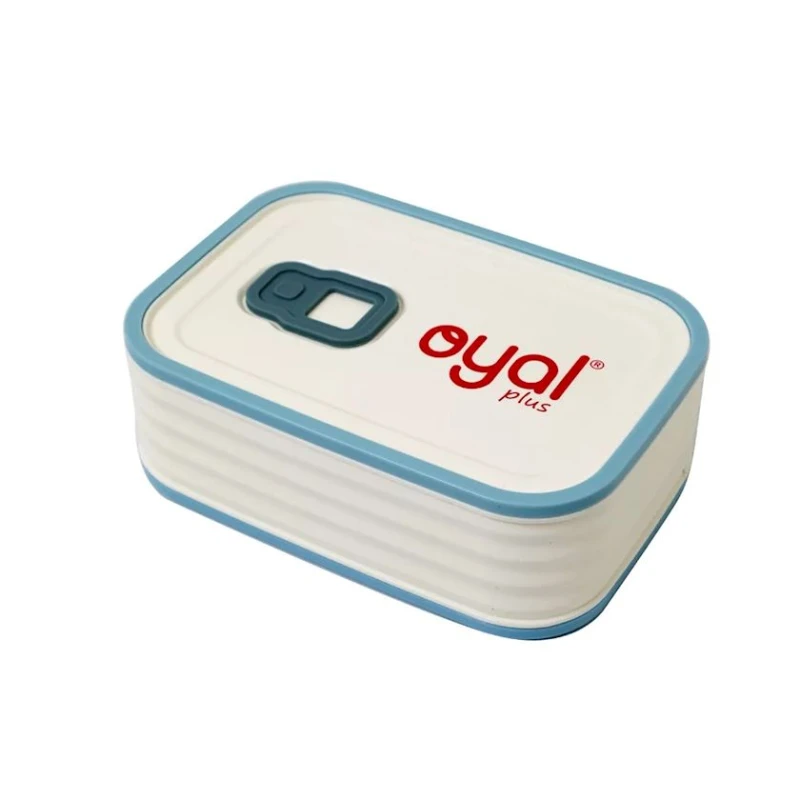 Термо ланч-бокс Oyal Plus i-9585, 580 мл, голубой