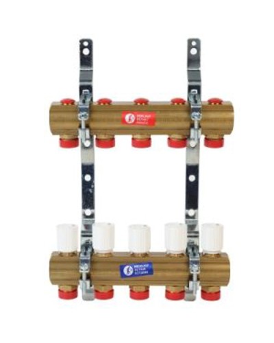 Kollektor qovşağı Giacomini R553ZY047, 1 düym x 3/4 düym, 7 çıxış - R553ZY047