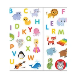 Многоразовые наклейки для детей с английскими буквами