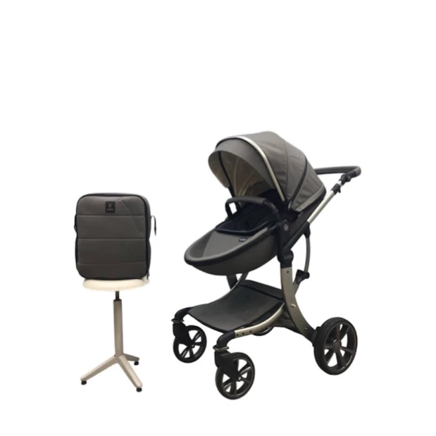 Детская коляска SMR380, серая