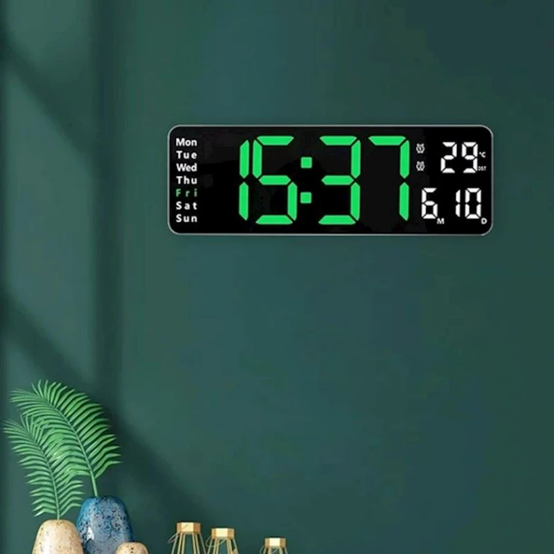 Настенные часы SM-601, зеленые