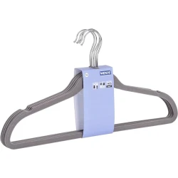 Набор вешалок Wenko, 45x0.4x23.5 см, пластик, 5 шт, серый