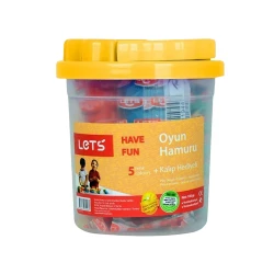 Пластилин Lets для детей с фигурками, 100 г, 5 цветов