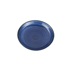 Тарелка Porland Lina, стекло, синяя, 17 см Тарелка Porland Lina, стекло, синяя, 17 см