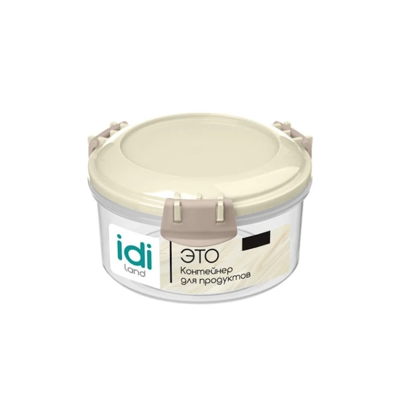 Контейнер для хранения продуктов Plast Team Modena, 400 мл, пластик, бежевый/прозрачный Контейнер для хранения продуктов Plast Team Modena, 400 мл, пластик, бежевый/прозрачный