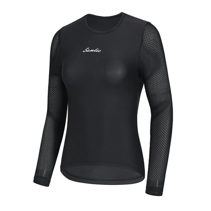 Майка женская Santic L2C01143H, черная, полиэстер, размер XL