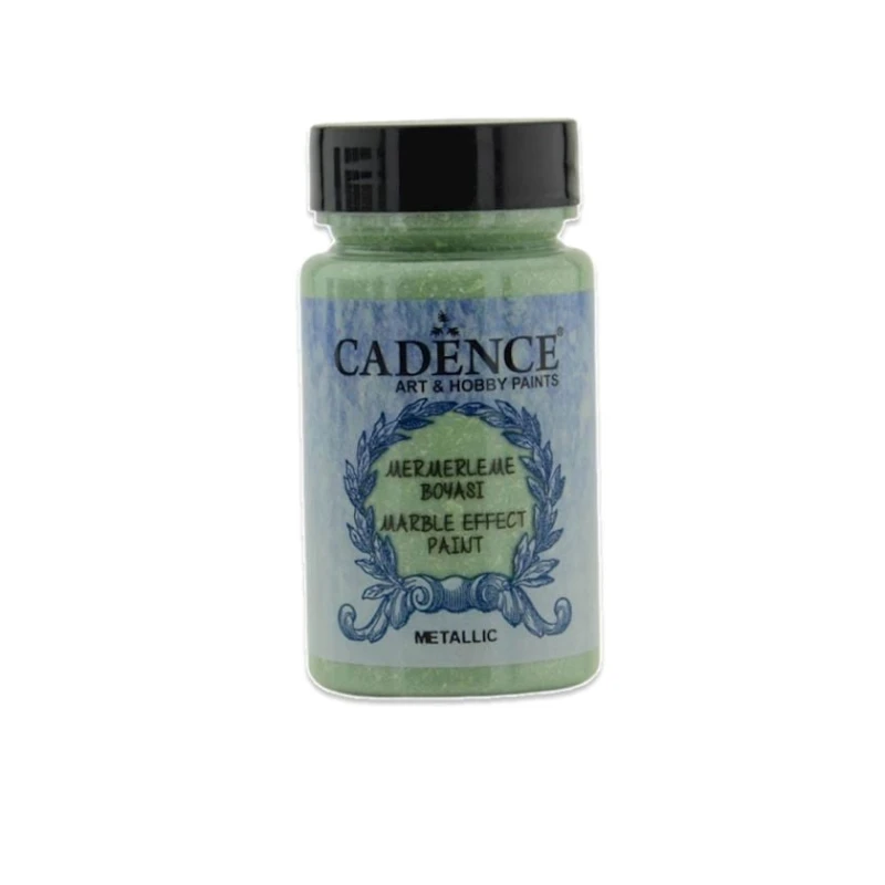 Краска-металлик с эффектом мрамора Cadence Marble Effect Metallic Light Green 90 мл Краска-металлик с эффектом мрамора Cadence Marble Effect Metallic Light Green 90 мл