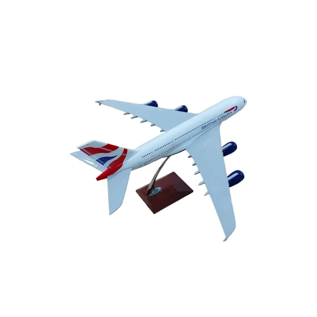 Декоративная модель самолета British Airways, белый, 47x44x22 см Декоративная модель самолета British Airways, белый, 47x44x22 см