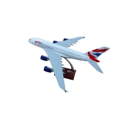 Декоративная модель самолета British Airways, белый, 47x44x22 см Декоративная модель самолета British Airways, белый, 47x44x22 см