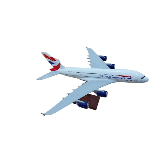 Декоративная модель самолета British Airways, белый, 47x44x22 см Декоративная модель самолета British Airways, белый, 47x44x22 см