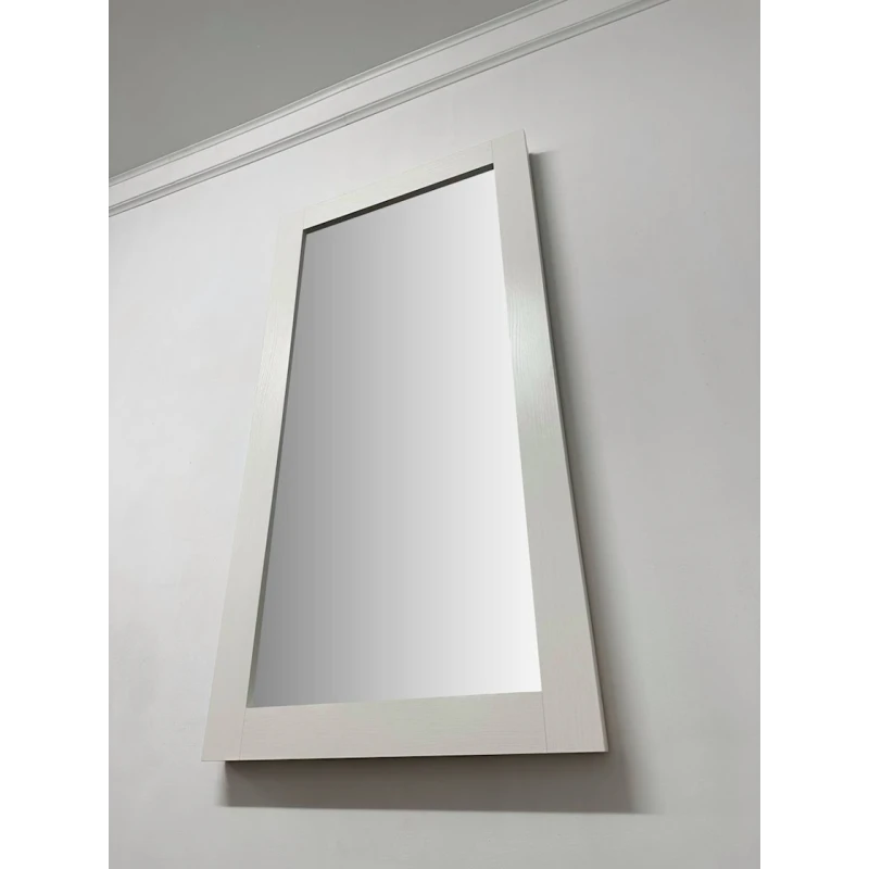 Настенное зеркало 115х12х60 см, ЛДСП, белый Настенное зеркало 115х12х60 см, ЛДСП, белый