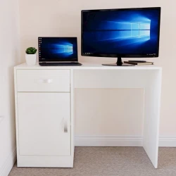 Yazı masası Vida, ağ, 44x100x72sm