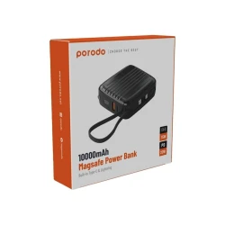 Внешний аккумулятор Porodo PD-PBFCH041-BK Magsafe 10000mAh Black Внешний аккумулятор Porodo PD-PBFCH041-BK Magsafe 10000mAh Black
