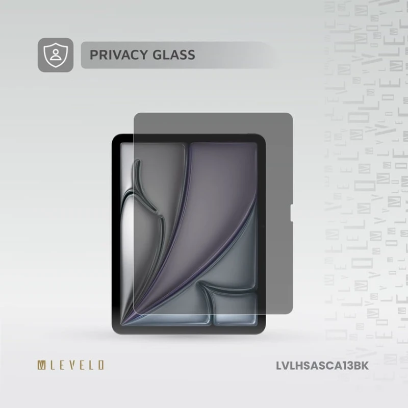 Защитное стекло Levelo High Silicone Aluminum Glass Privacy для iPad 13
