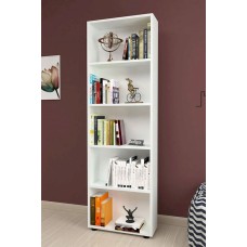 Kitablar üçün şkaf Modern 12115588, LDSP, ağ, 172x56x20 sm