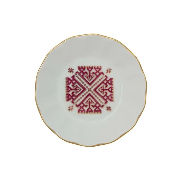 Набор блюдец Porland Arabesque, фарфор, разноцветныйi, 11см , 6 шт