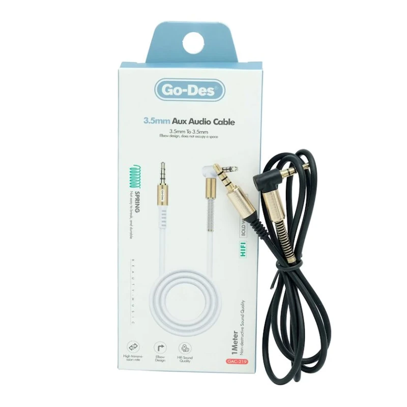 Kabel AUX Go-Des GAC-219 Black 1 m