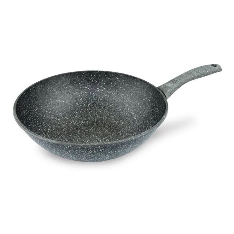 Сковородка Нева Металл Байкал 253130W, 30 см, алюминий, черная