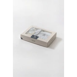 Набор для новорожденных FunnaBaby Giraffe, органический хлопок, серый, 0-3 месяца, 5 предметов