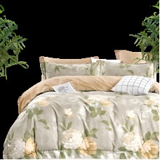 Yataq dəsti Narlı Exclusive Narlı 000771, yorğan üzü 200x220 sm, mələfə 240x260 sm, 2 əd yastıq üzü 50x70 sm, ikinəfərlik, satin, rəngbərəng