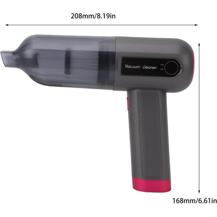 Автомобильный пылесос VC-02 Gray/Pink Автомобильный пылесос VC-02 Gray/Pink