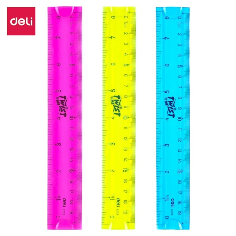 Линейка Deli 6208, 20 см, товар в ассортименте Линейка Deli 6208, 20 см, товар в ассортименте