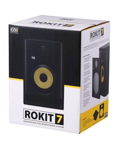 Studiya monitoru KRK Rokit 7 G5 qara/sarı