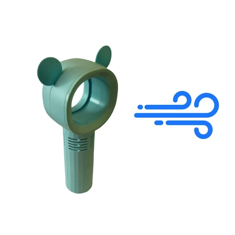 Mini-ventilyator 1001box, USB, göy, qanadsız