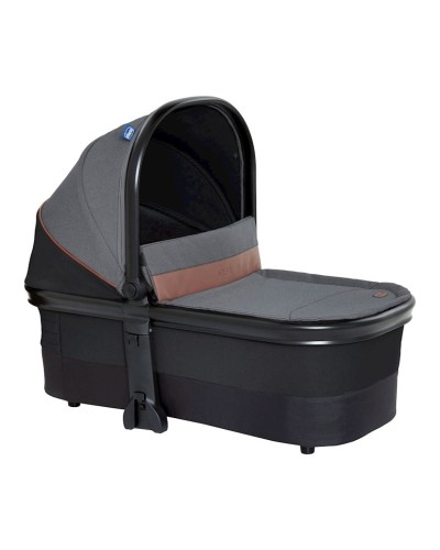 Uşaq arabası üçün beşik Chicco Mysa Satin, qara/boz