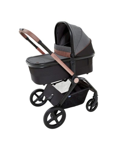 Uşaq arabası üçün beşik Chicco Mysa Satin, qara/boz