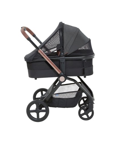 Uşaq arabası üçün beşik Chicco Mysa Satin, qara/boz