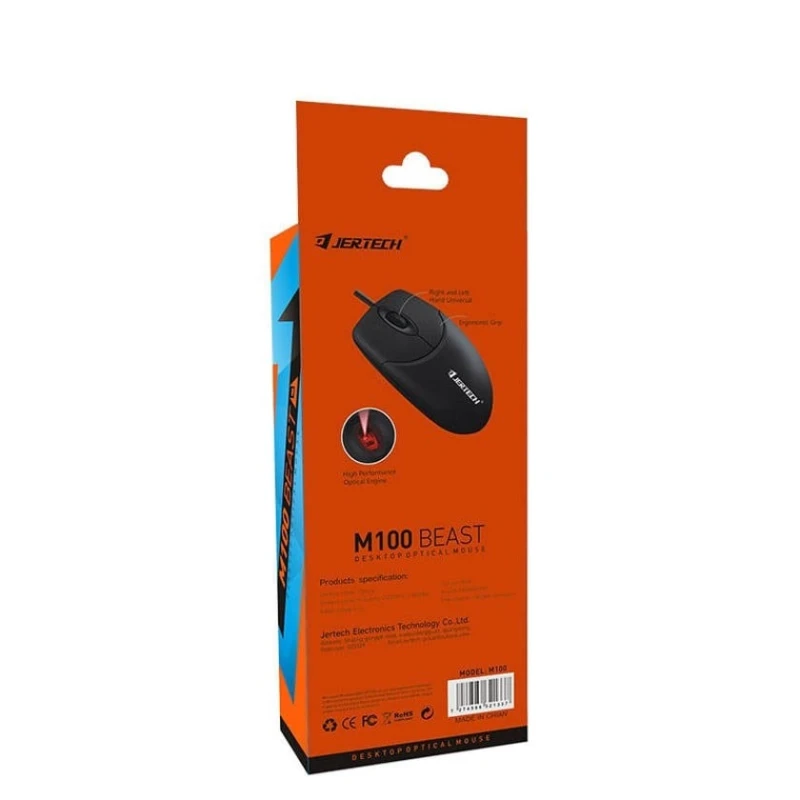Simli siçan Jertech M100 Black Simli siçan Jertech M100 Black
