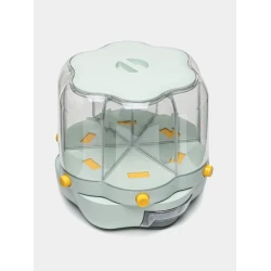 Органайзер для хранения сыпучих продуктов 911miv 6921-63, 6 секций, до 6 кг, прозрачный/голубой