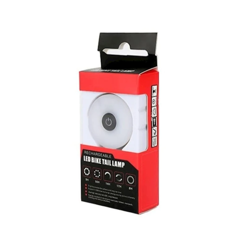 Velosiped fənəri Stop, yumru, qara