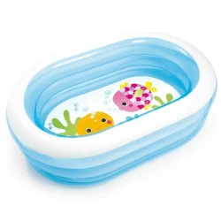 Детский надувной бассейн Intex 57482 Морские друзья 163х107х46 см, 230 л, от 3 лет