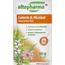 Морская соль для ванны Altpharma Gelenk&Muscle для суставов и мышц 80 г Морская соль для ванны Altpharma Gelenk&Muscle для суставов и мышц 80 г
