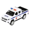 Машинка Технопарк Toyota Hilux Police 12 см, пластик/металл, белый