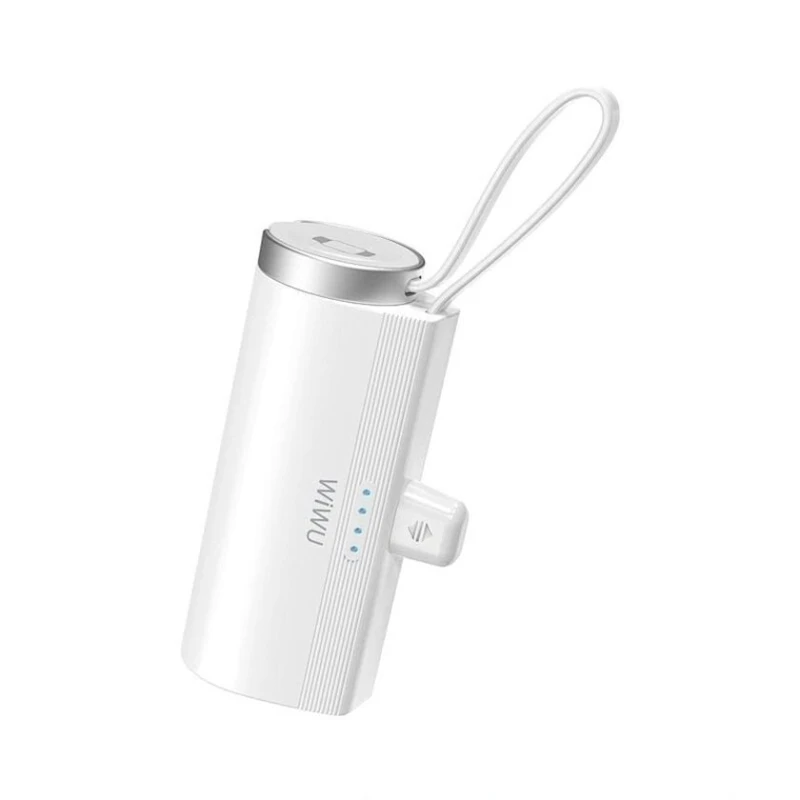Внешний аккумулятор Wiwu Wi-W026 5000 mAh White Внешний аккумулятор Wiwu Wi-W026 5000 mAh White