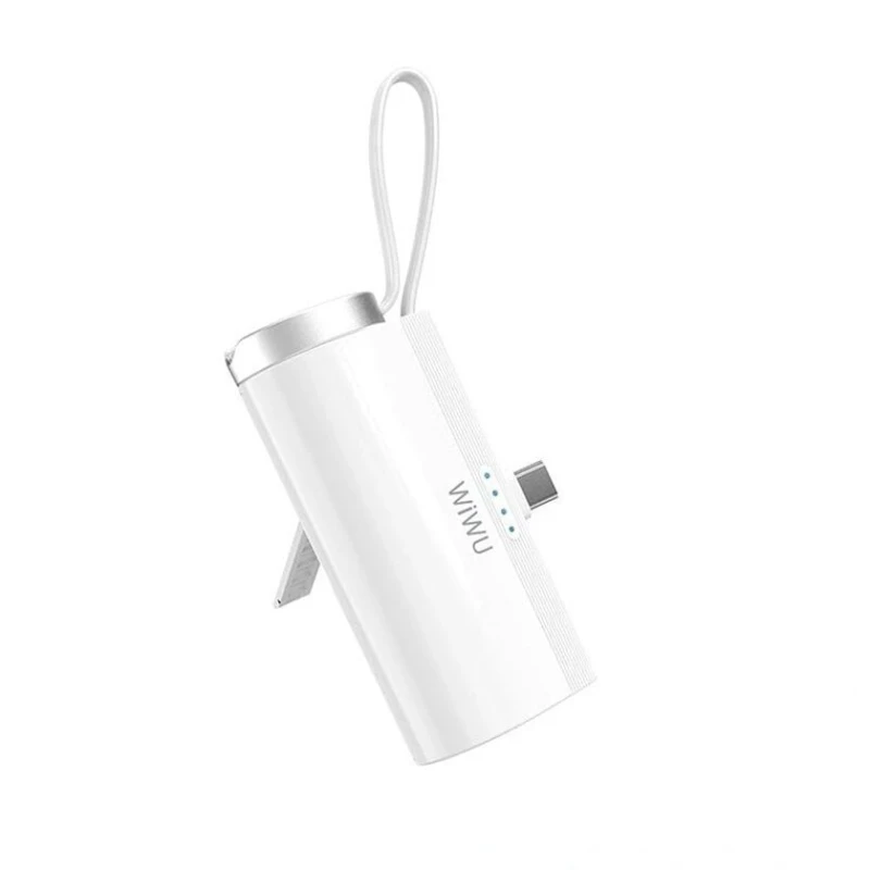 Внешний аккумулятор Wiwu Wi-W026 5000 mAh White Внешний аккумулятор Wiwu Wi-W026 5000 mAh White