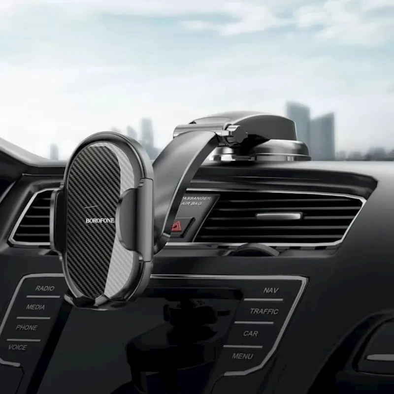Автомобильный держатель для телефона Borofone BH73 Black Автомобильный держатель для телефона Borofone BH73 Black