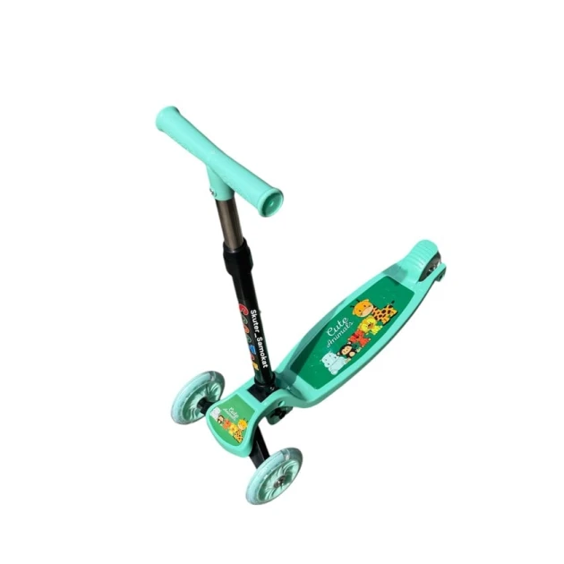 Самокат детский, зеленый Самокат детский, зеленый