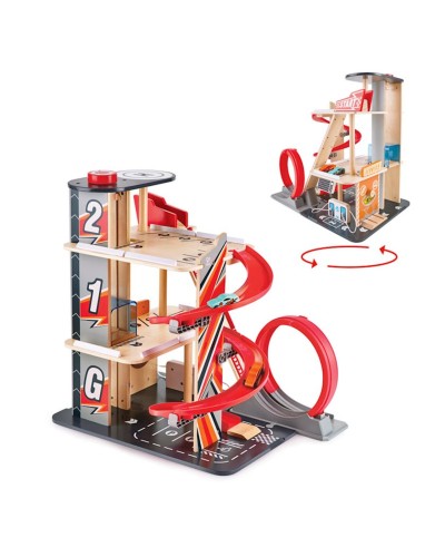 Oyun dəsti Hape Gearhead Stunt Garage