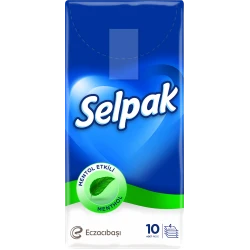 Носовые платки Selpak ментол 10 штук