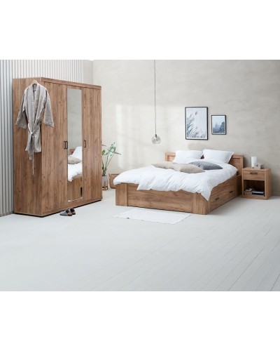 Şkaf JYSK Lintrup, 157x220x61 sm, qəhvəyi