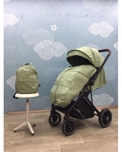 Uşaq arabası Kidilo A115, yaşıl