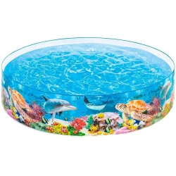 Детский надувной бассейн Piramida 58472, 244x46 см, объем 2040 л