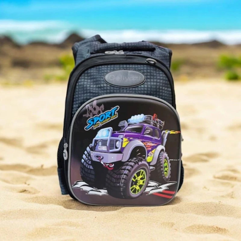 Məktəbli bel çantası Geliyazi GG-ZZ-014, poliester, qara