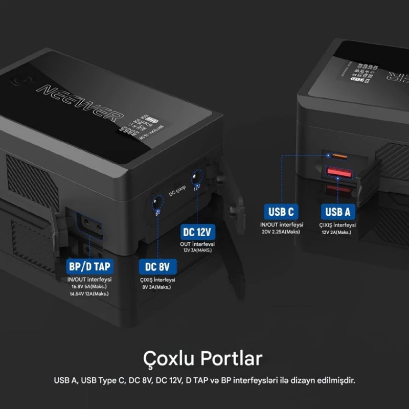 Аккумулятор для видеокамеры Neewer Mini V PS050E 14.5V 3400mAh Аккумулятор для видеокамеры Neewer Mini V PS050E 14.5V 3400mAh