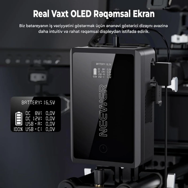 Аккумулятор для видеокамеры Neewer Mini V PS050E 14.5V 3400mAh Аккумулятор для видеокамеры Neewer Mini V PS050E 14.5V 3400mAh